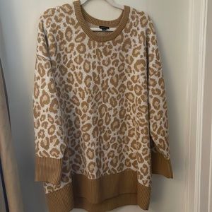 NWOT. Torrid leopard print sweater